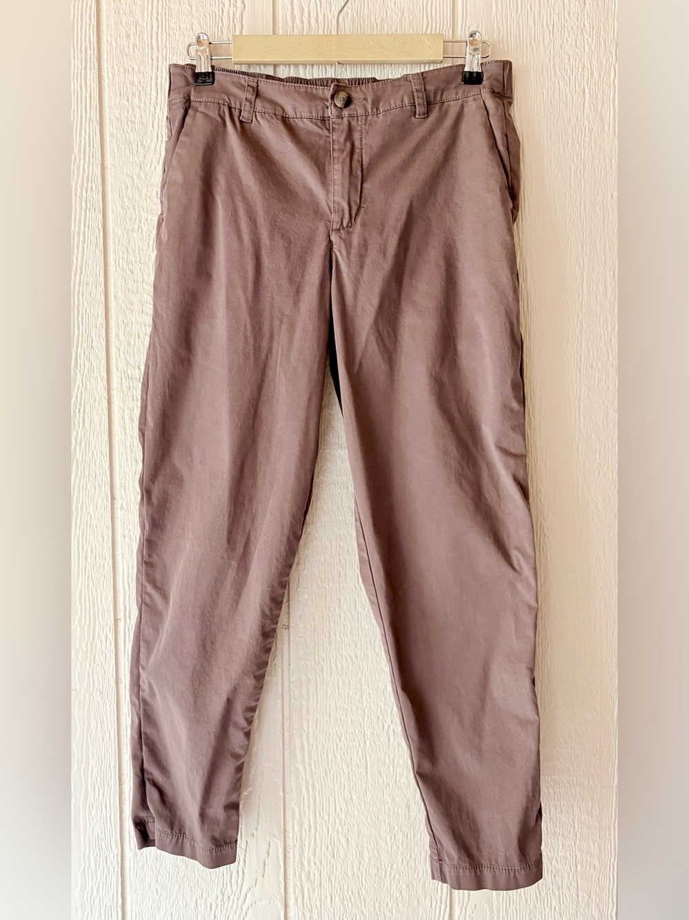 Pact Organic Cotton Pull On Chino Pants Brown Size S